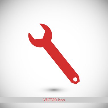 İngiliz anahtarı simgesini illüstrasyon