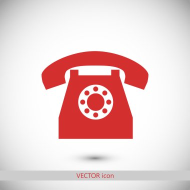 telefon simgesi illüstrasyon