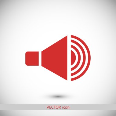 hoparlör simgesi illüstrasyon