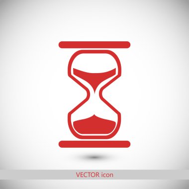 Kum saati simgesi illüstrasyon