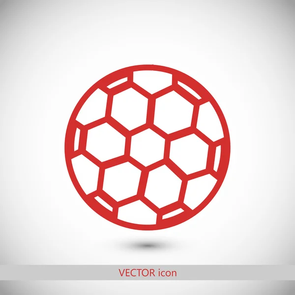 Voetbal bal pictogram illustratie — Stockvector