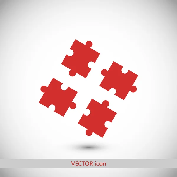 Pussel ikon illustration — Stock vektor