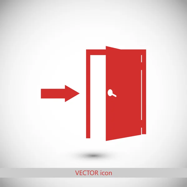 Двері значок ілюстрація — стоковий вектор