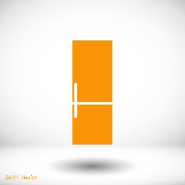 Buzdolabı düz simgesi