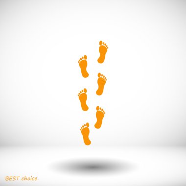 İnsan ayak izleri simgesi