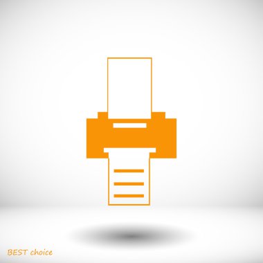 Yazıcı vektör simgesi