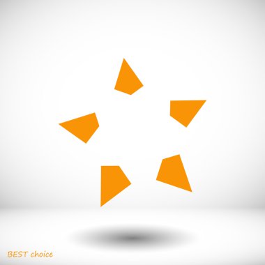 Yıldız Düz Simgesi