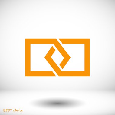 düz bağlantı simgesi