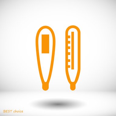 medikal termometre simgesi