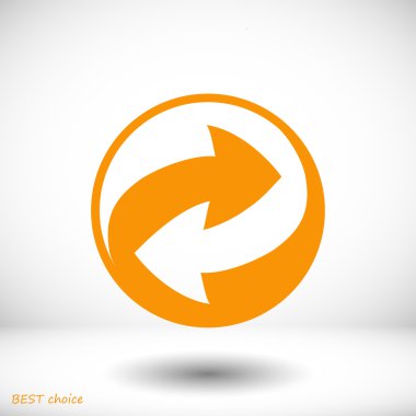 geri dönüşüm işareti simgesi