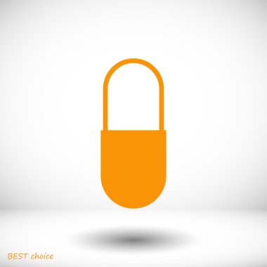 tıbbi kapsül simgesi