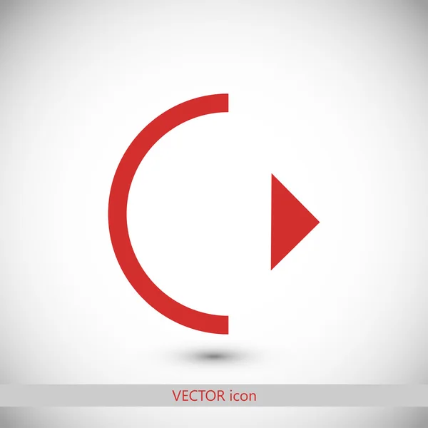 Icône bouton de lecture — Image vectorielle