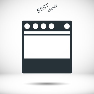 Mutfak sobası simgesi