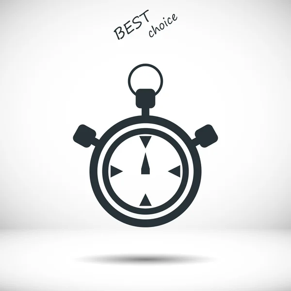 Stopwatch chronometer pictogram — Stockvector