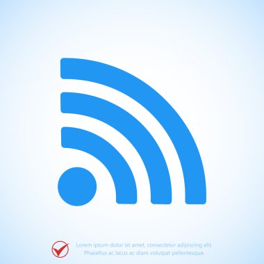 Podcast düz simgesi