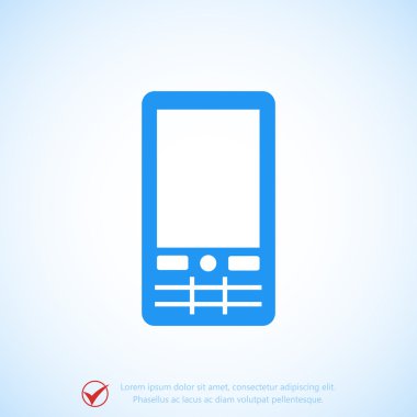 Telefon Düz Simgesi