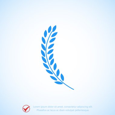 Buğday düz simgesi