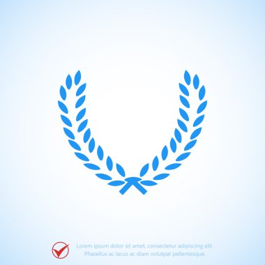 Buğday düz simgesi