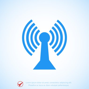 Comunication düz simgesi