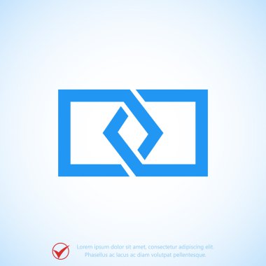 düz bağlantı simgesi