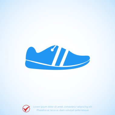 Koşu Ayakkabı düz simgesi