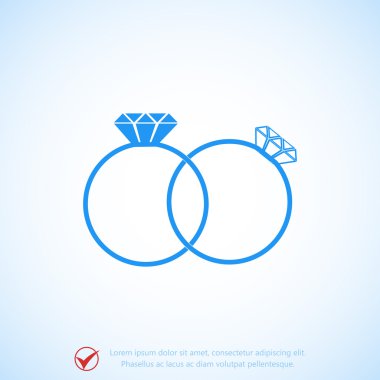 Yüzük düz simgesi