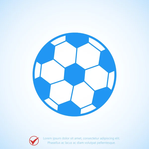 Classic soccer ball icon — Stock Vector