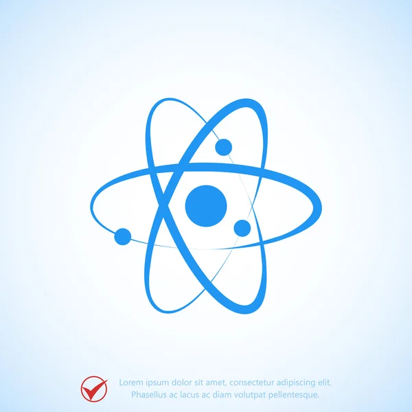 Atom znak ikona — Wektor stockowy