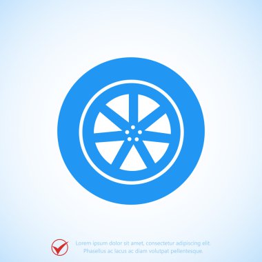 Direksiyonu düz simgesi