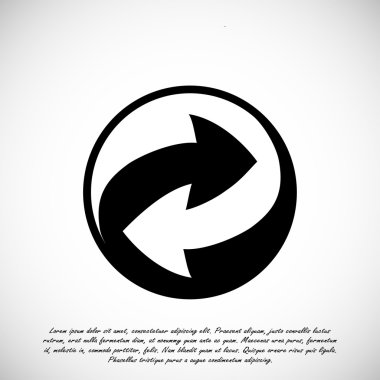 geri dönüşüm vektör simgesi