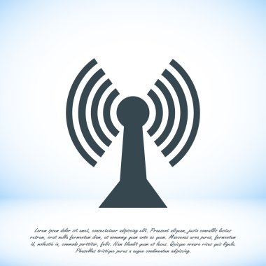 Comunication düz simgesi