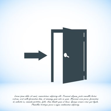 açık kapı simgesi