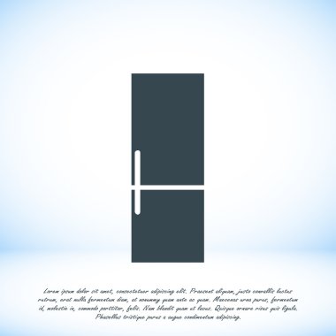 Buzdolabı düz simgesi