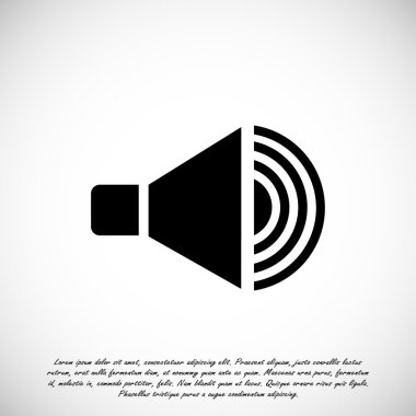 düz hoparlör simgesi