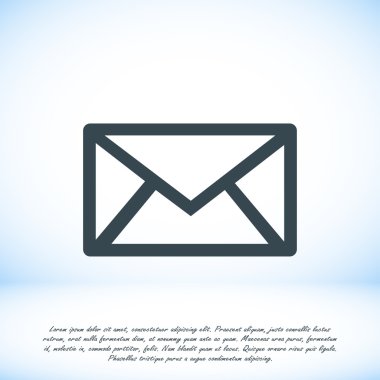 İletileri düz simgesi