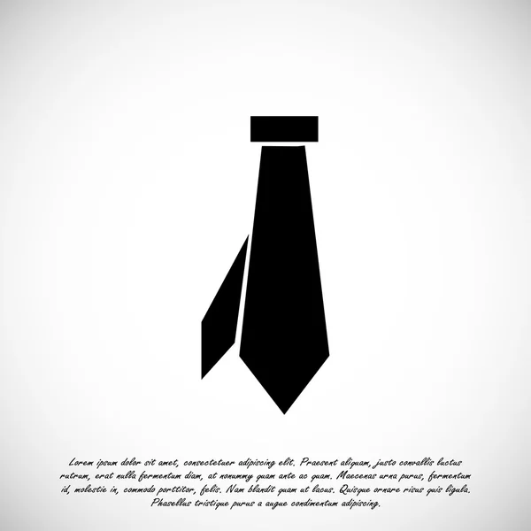 Düz simgesi kravat — Stok Vektör