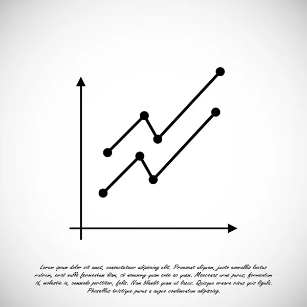 Graph Chart icon — Stock Vector