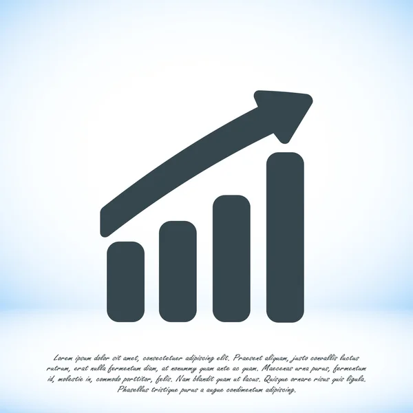 Ícone plano gráfico —  Vetores de Stock