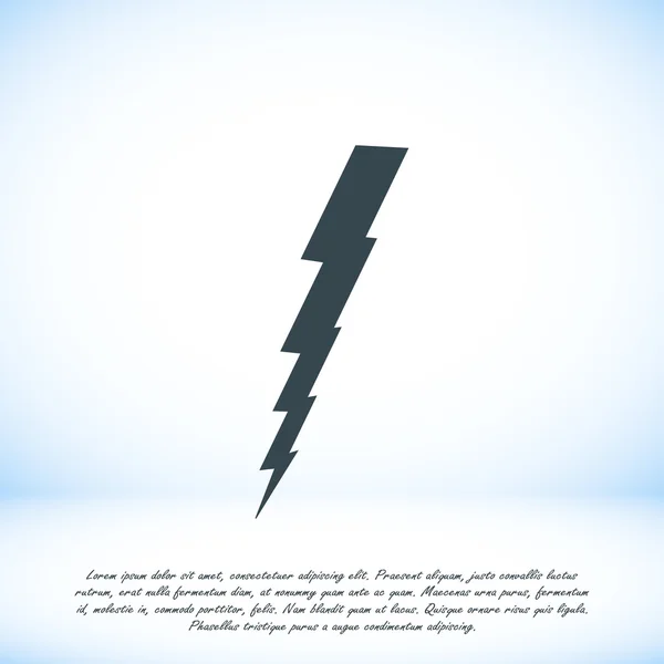 Bolt flat icon — Stock Vector