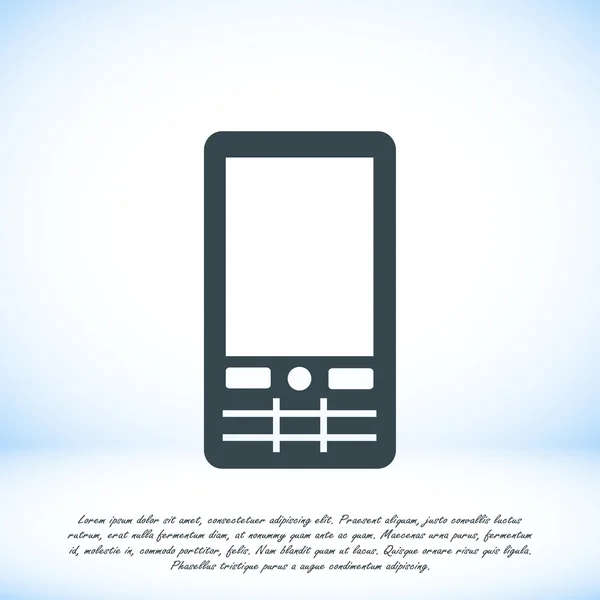 Smartphone Icono plano — Vector de stock