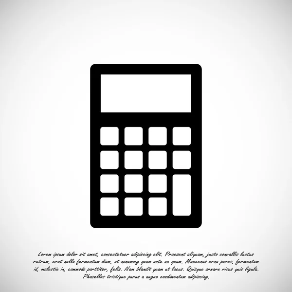 Calculatrice Icône plate — Image vectorielle