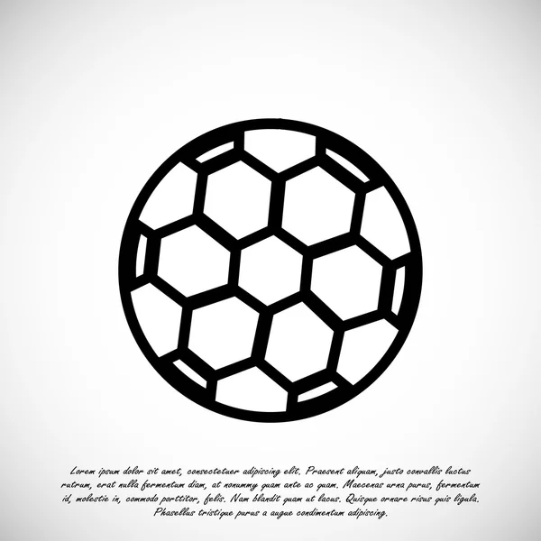 Icono de pelota de fútbol — Vector de stock