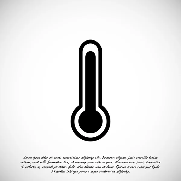 Temperature flat icon — Stock Vector