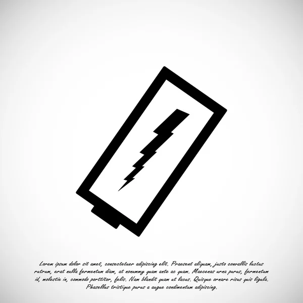Scarica batteria icona scarica — Vettoriale Stock