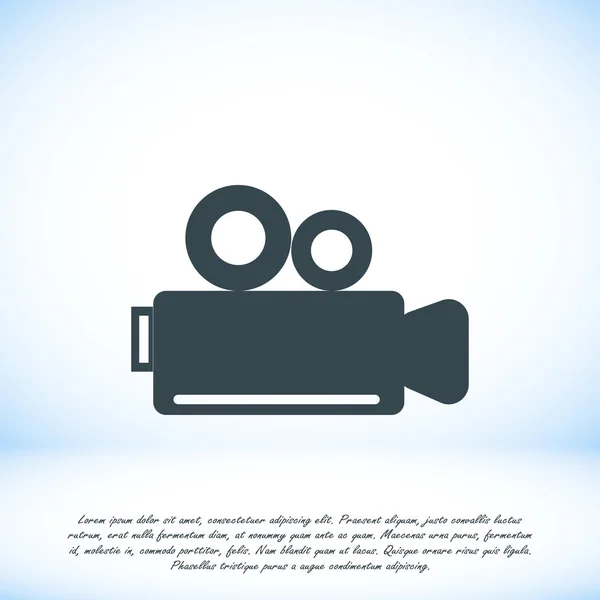 Camera flat icon — Stock Vector