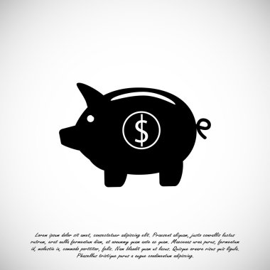 Domuz kumbarası - para biriktirme simgesi