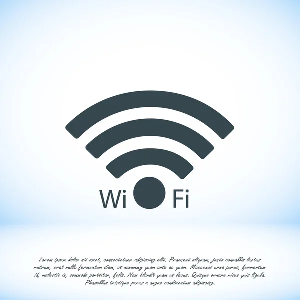 Icona piatta Wi-Fi — Vettoriale Stock