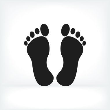 İnsan ayak izleri simgesi