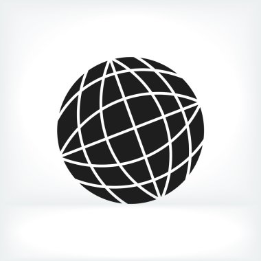 Soyut küre logo simge