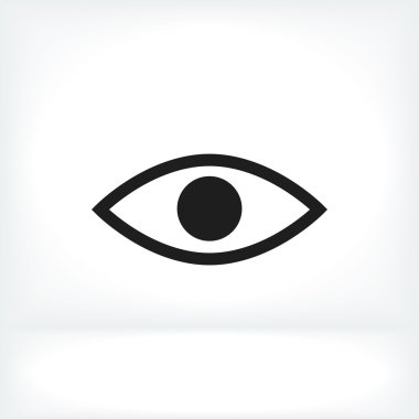 insan gözü düz simgesi